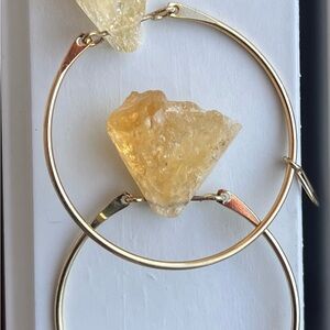 Boho Crystal & Hoop Earrings